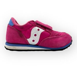 Saucony Kids Jazz Low Pro Sneakers Pink Blue Size 4M